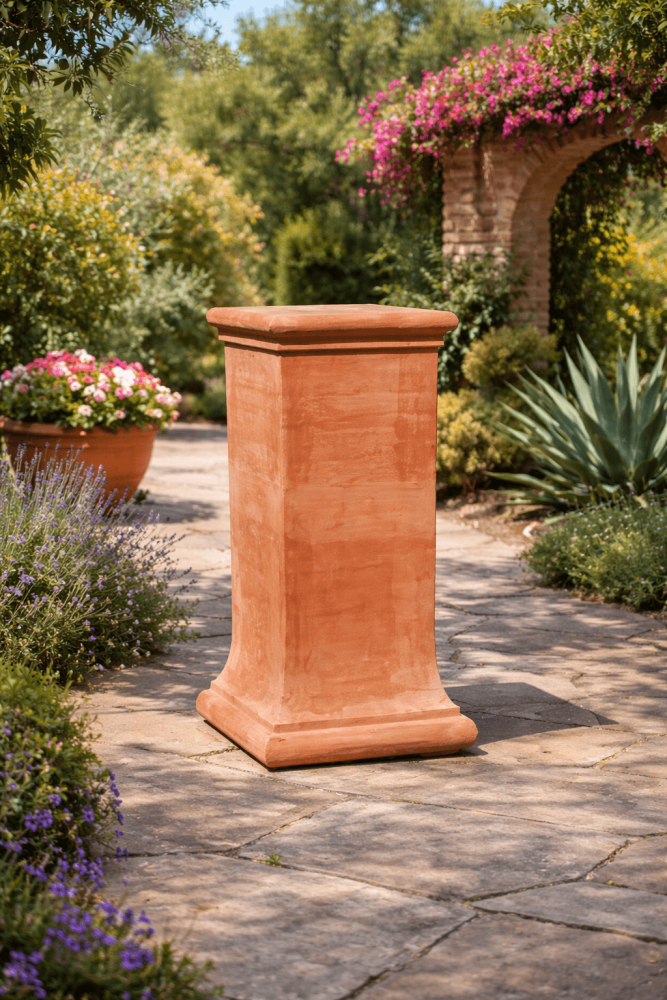 Grande colonne classique en terre cuite d’Impruneta – élégance intemporelle et grande stabilité